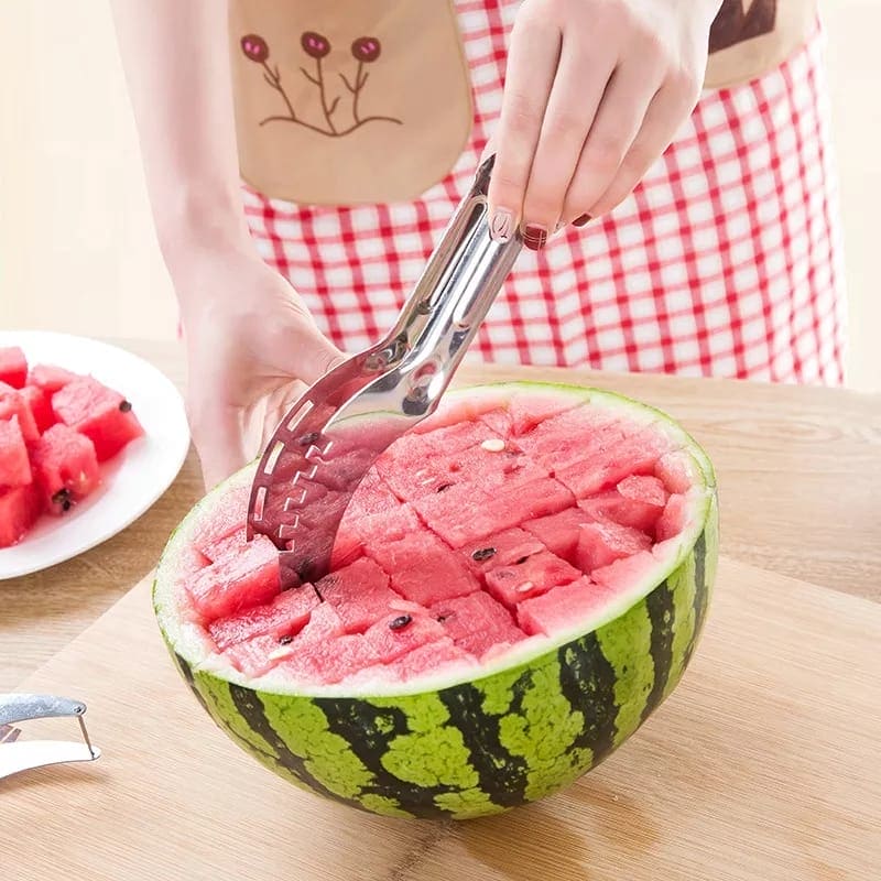 Stainless Steel Watermelon Slicer, Fruit Corer, Stainless Steel Fruit Cutter, Watermelon Knife Stainless Steel Watermelon Slicer, Fruit Corer, Stainless Steel Fruit Cutter, Watermelon Knife